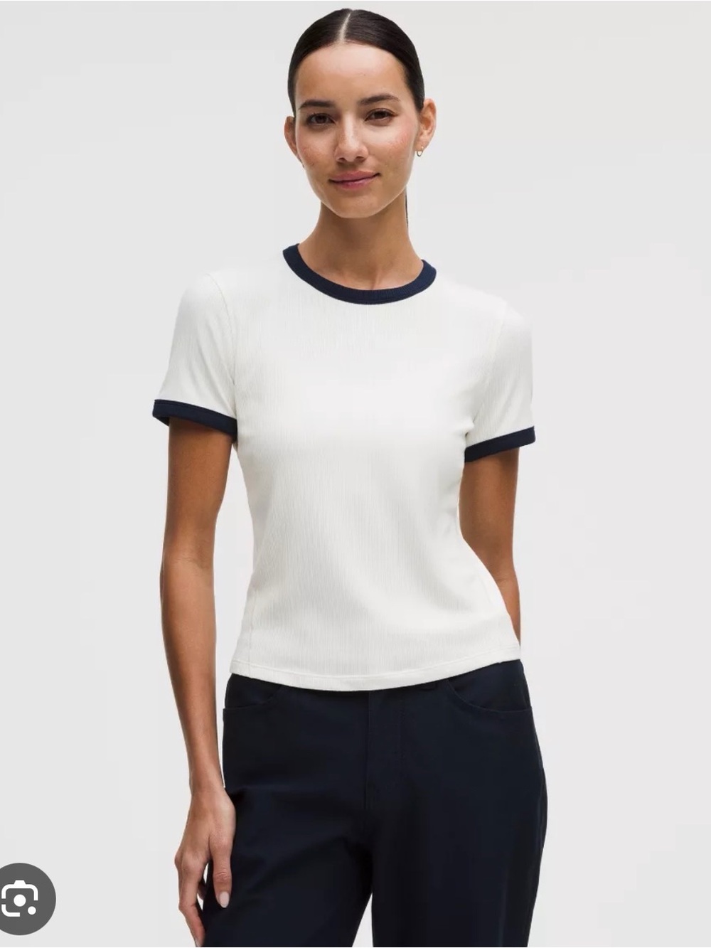 Lululemon Hold Tight Micro Rib Straight Hem T-Shirt